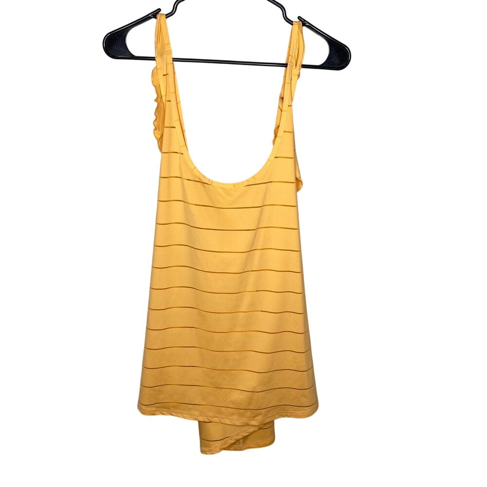 NEW Champion orange athletic tank ruffled back straps, size XL